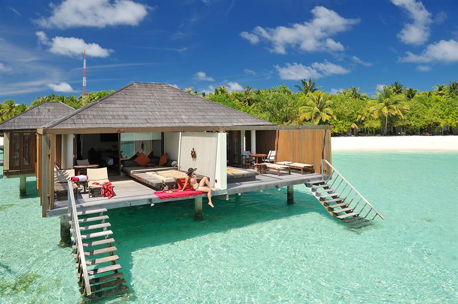 ¿Como ir a un hotel sobre el agua en las islas Maldivas?